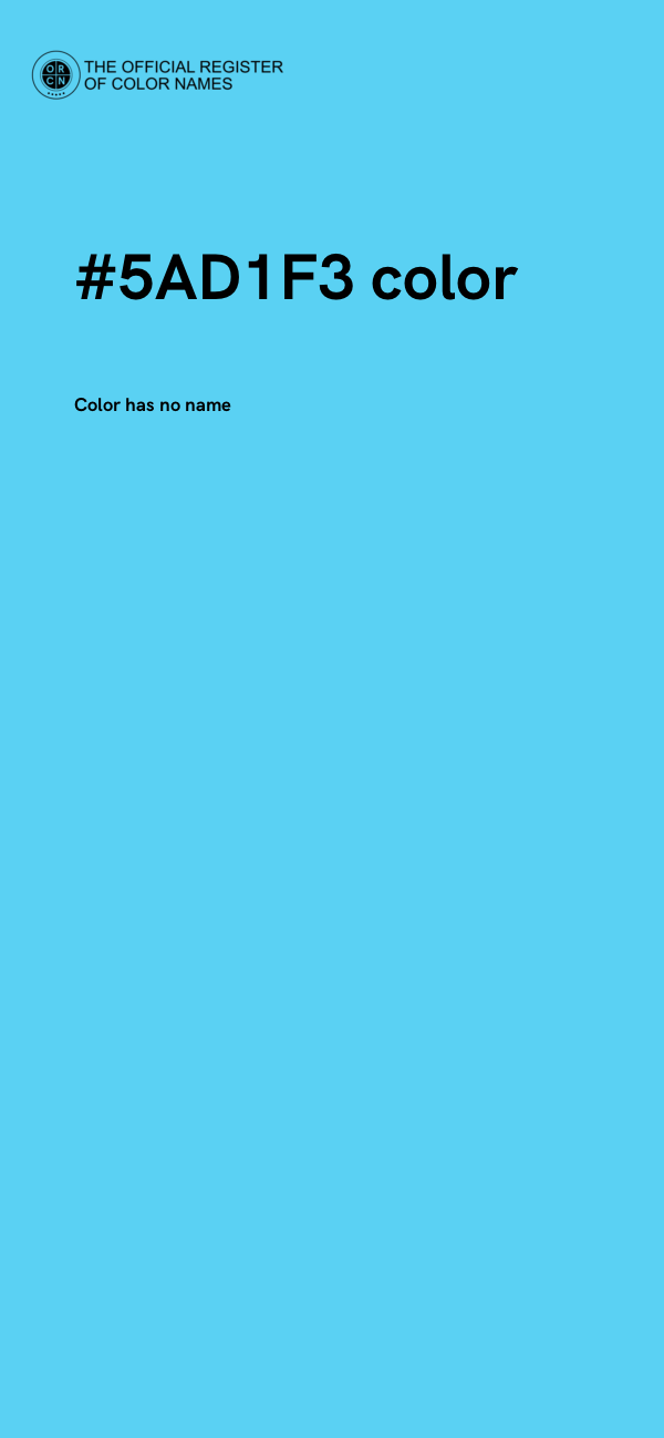 #5AD1F3 color image