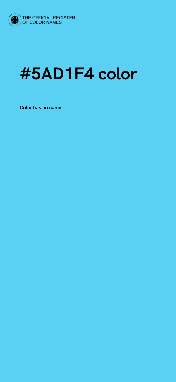 #5AD1F4 color image
