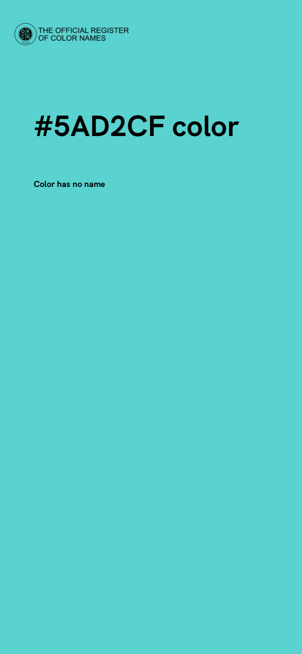 #5AD2CF color image