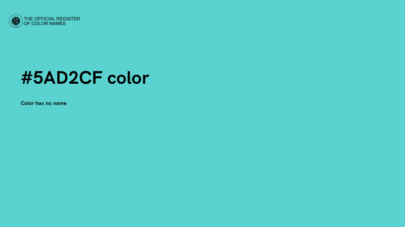 #5AD2CF color image