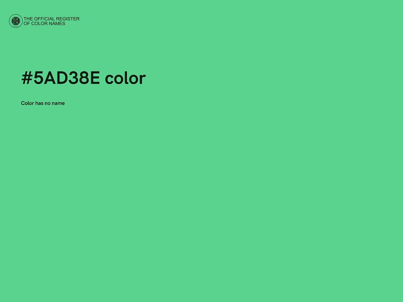 #5AD38E color image