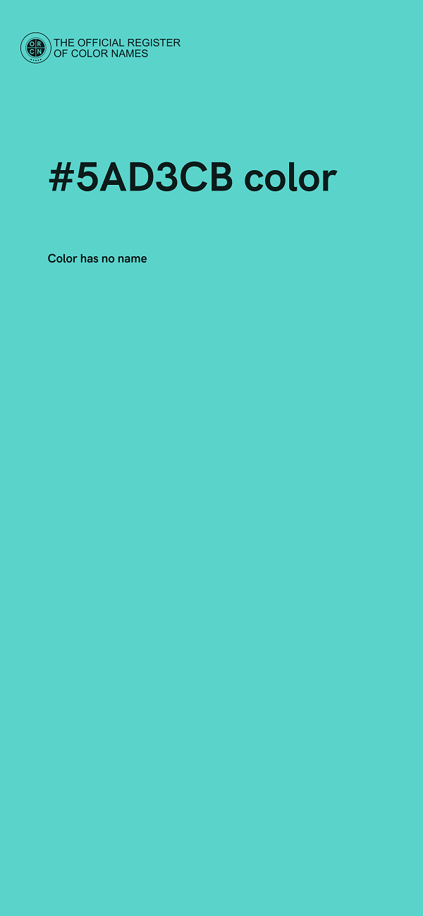 #5AD3CB color image