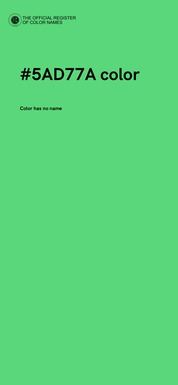#5AD77A color image