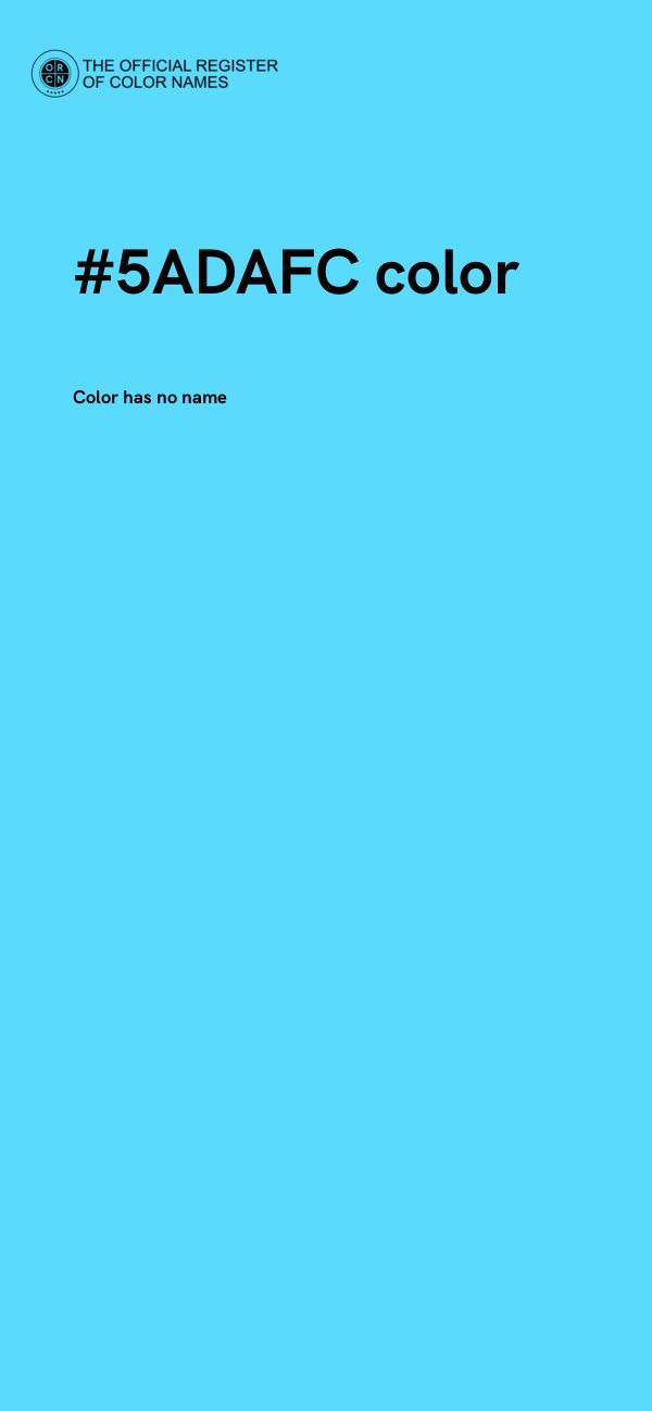 #5ADAFC color image