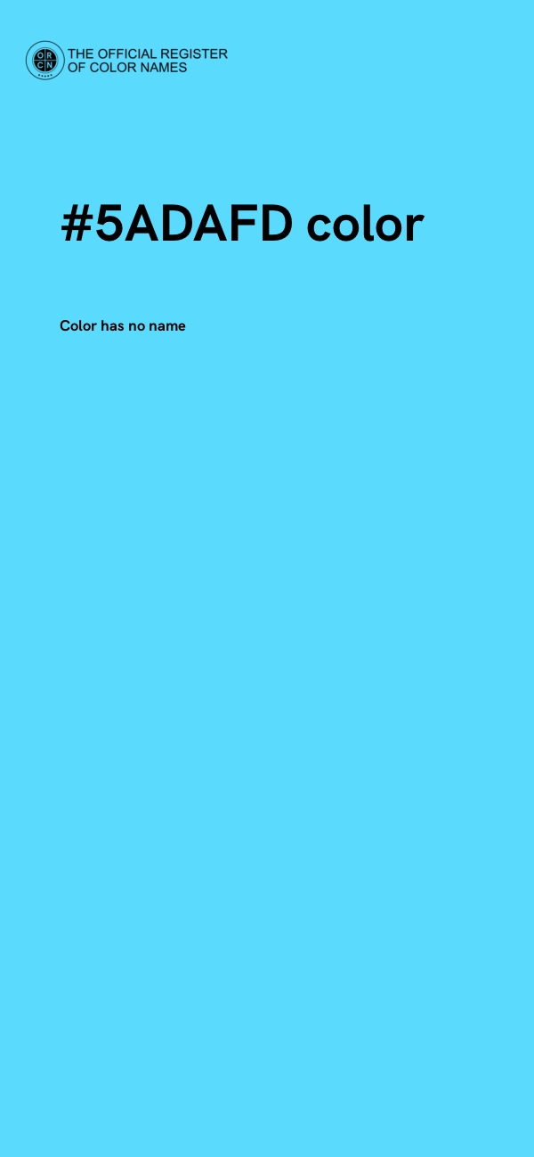 #5ADAFD color image