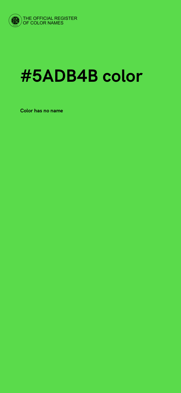 #5ADB4B color image