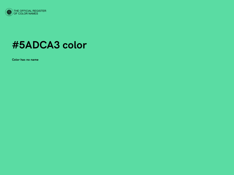 #5ADCA3 color image