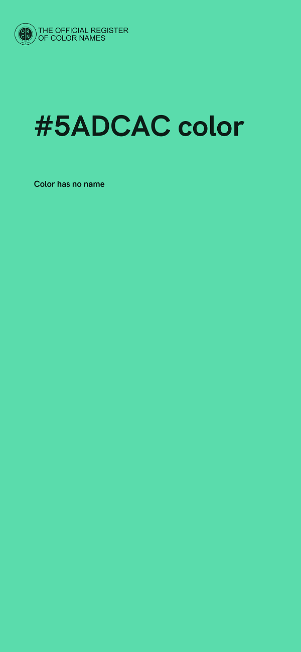 #5ADCAC color image