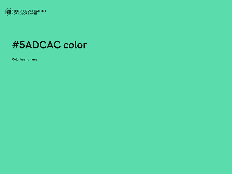 #5ADCAC color image
