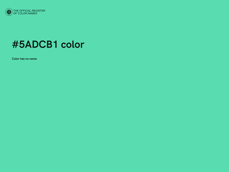 #5ADCB1 color image