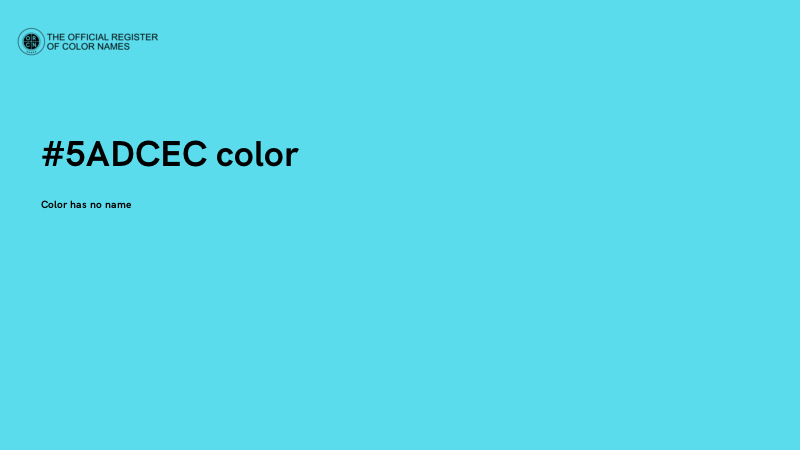 #5ADCEC color image
