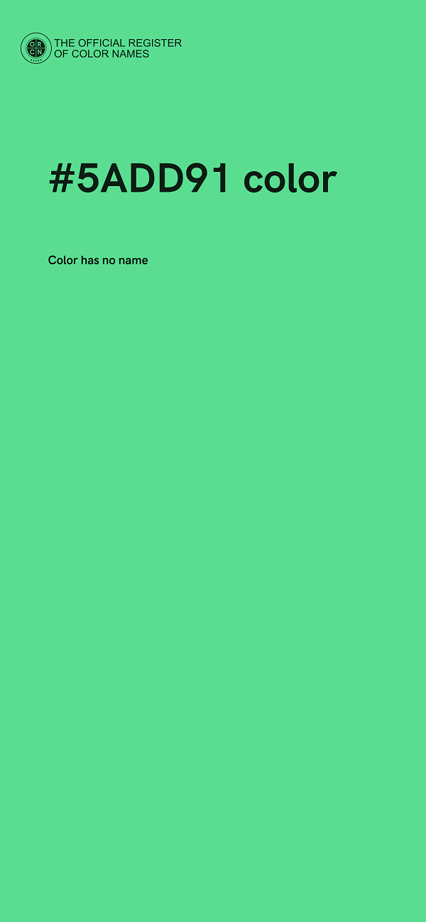 #5ADD91 color image