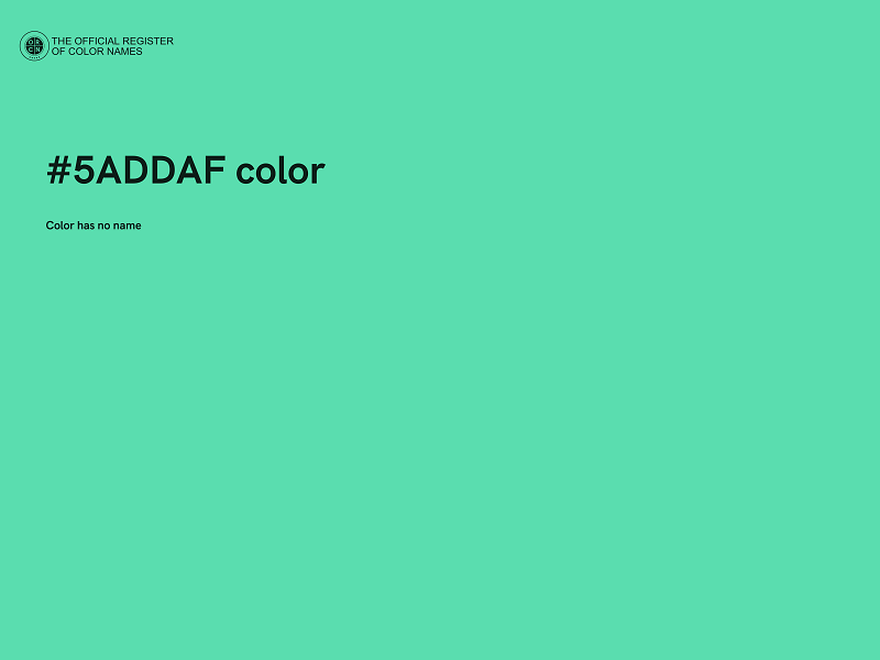 #5ADDAF color image