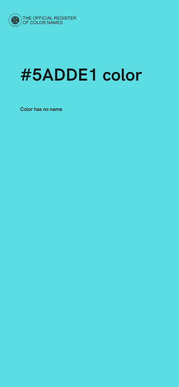 #5ADDE1 color image