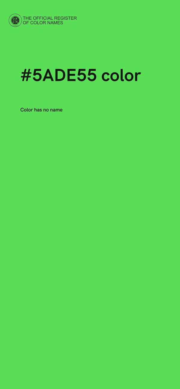 #5ADE55 color image