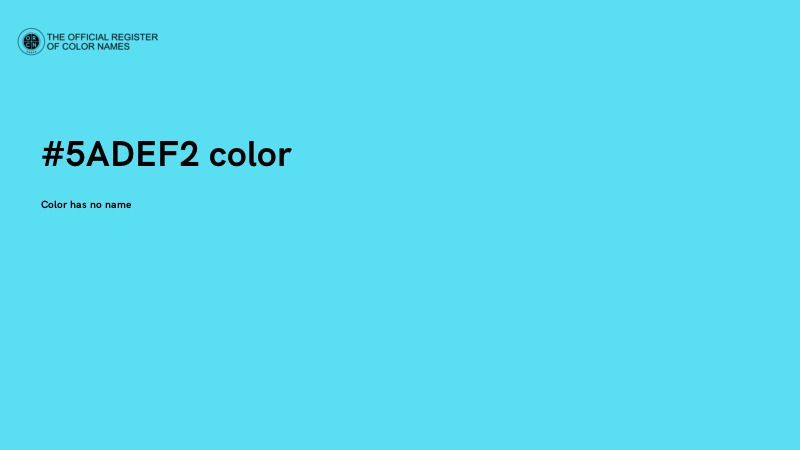 #5ADEF2 color image