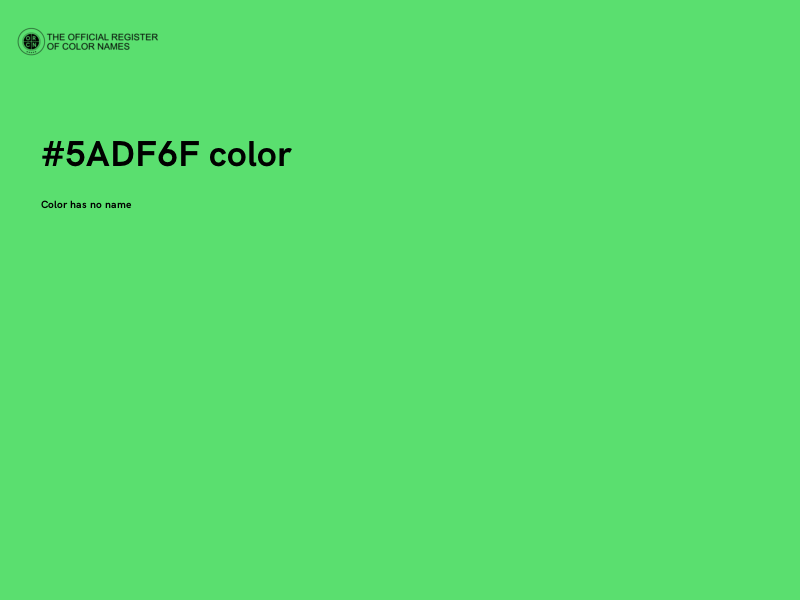 #5ADF6F color image