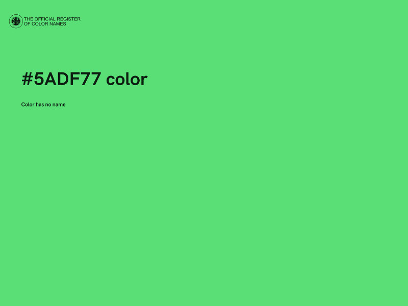 #5ADF77 color image