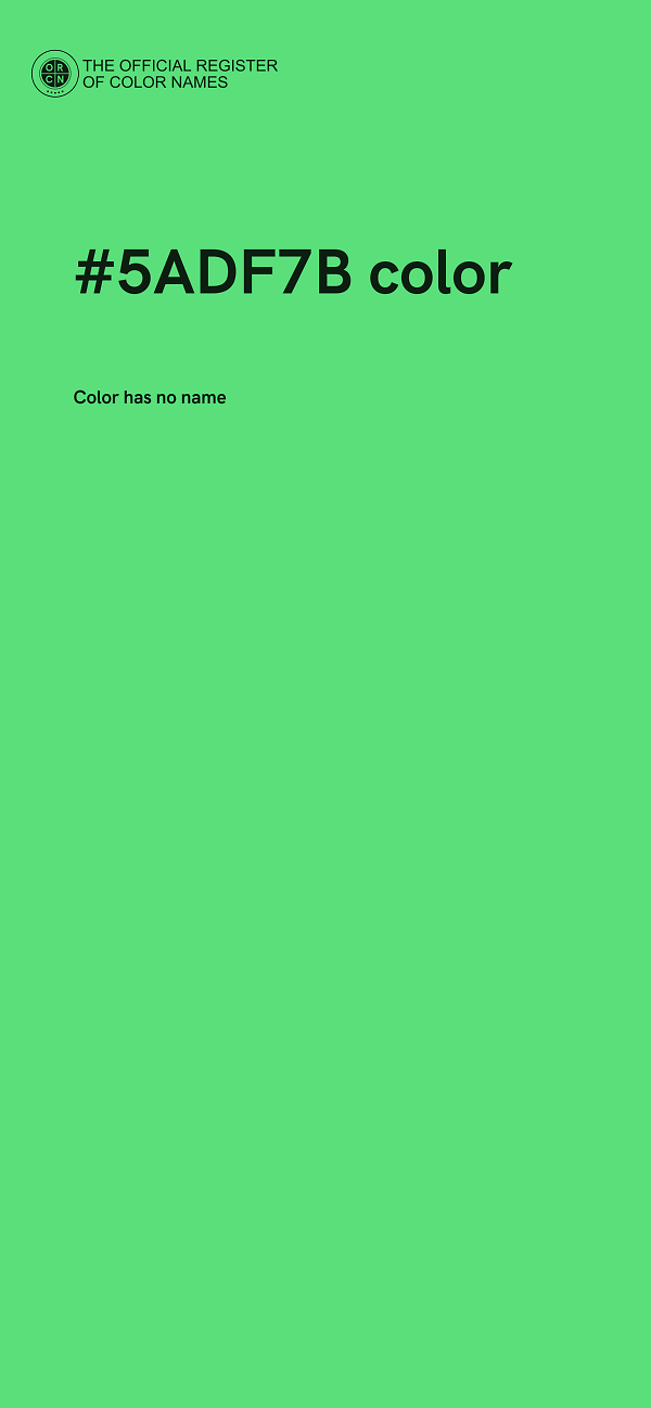 #5ADF7B color image