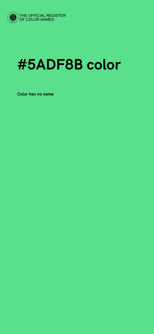 #5ADF8B color image