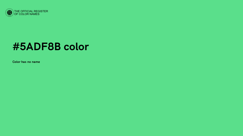 #5ADF8B color image