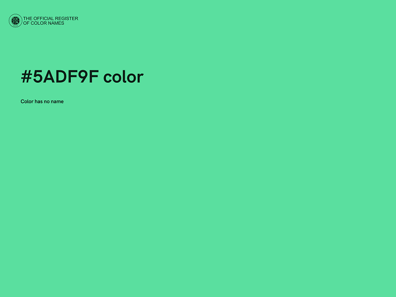 #5ADF9F color image