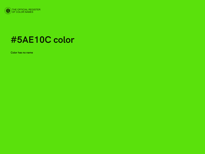 #5AE10C color image