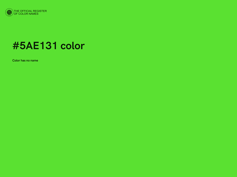 #5AE131 color image