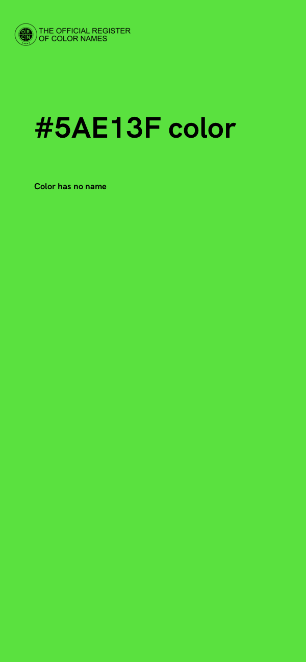 #5AE13F color image