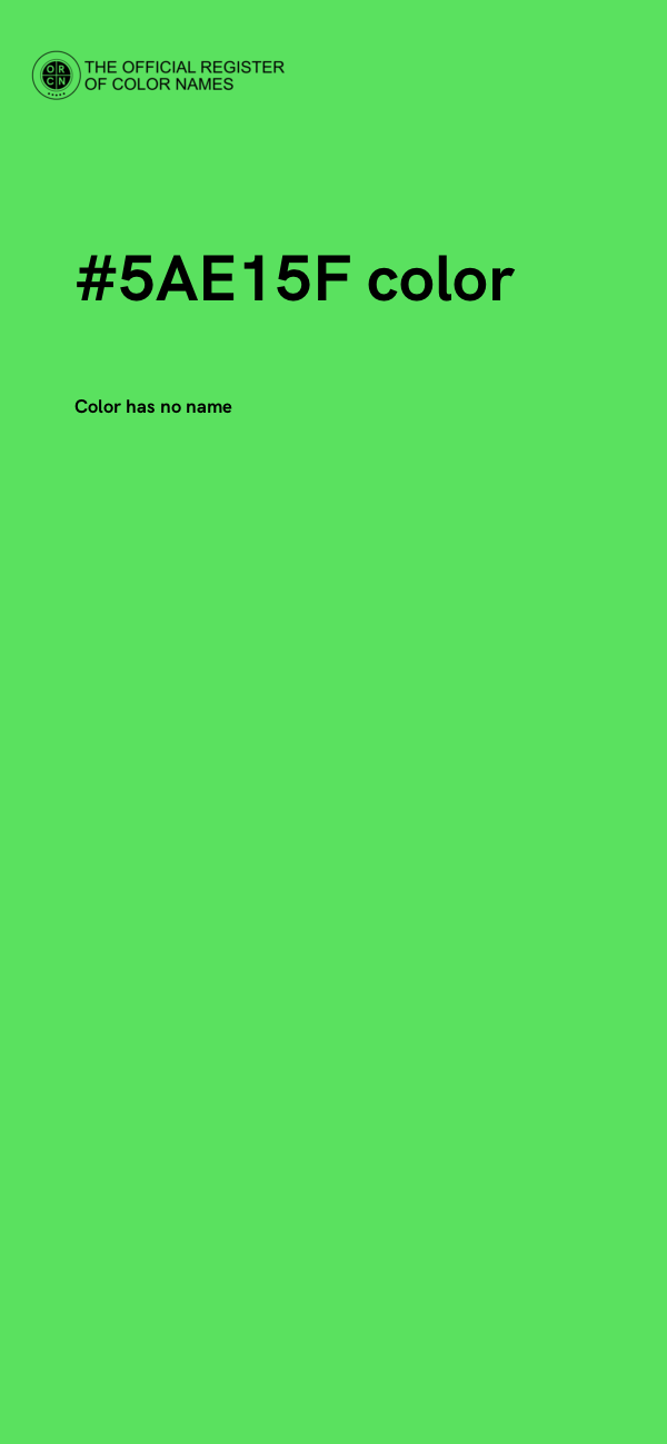 #5AE15F color image