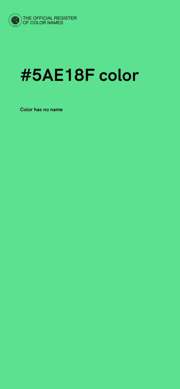 #5AE18F color image