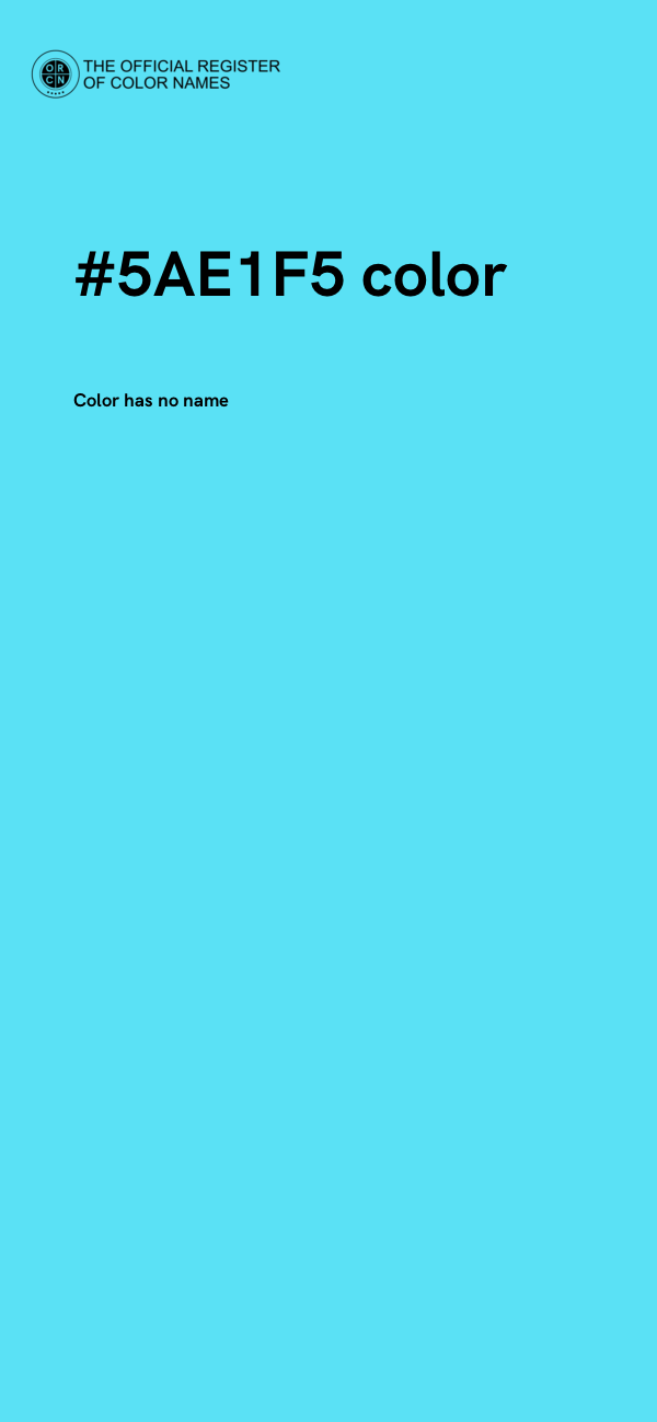 #5AE1F5 color image