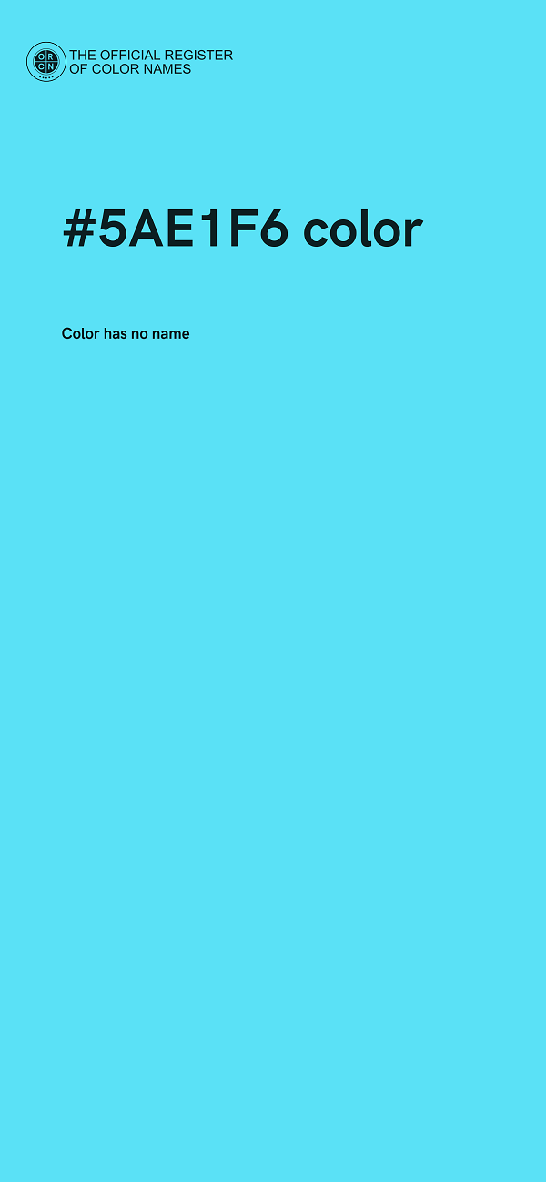 #5AE1F6 color image