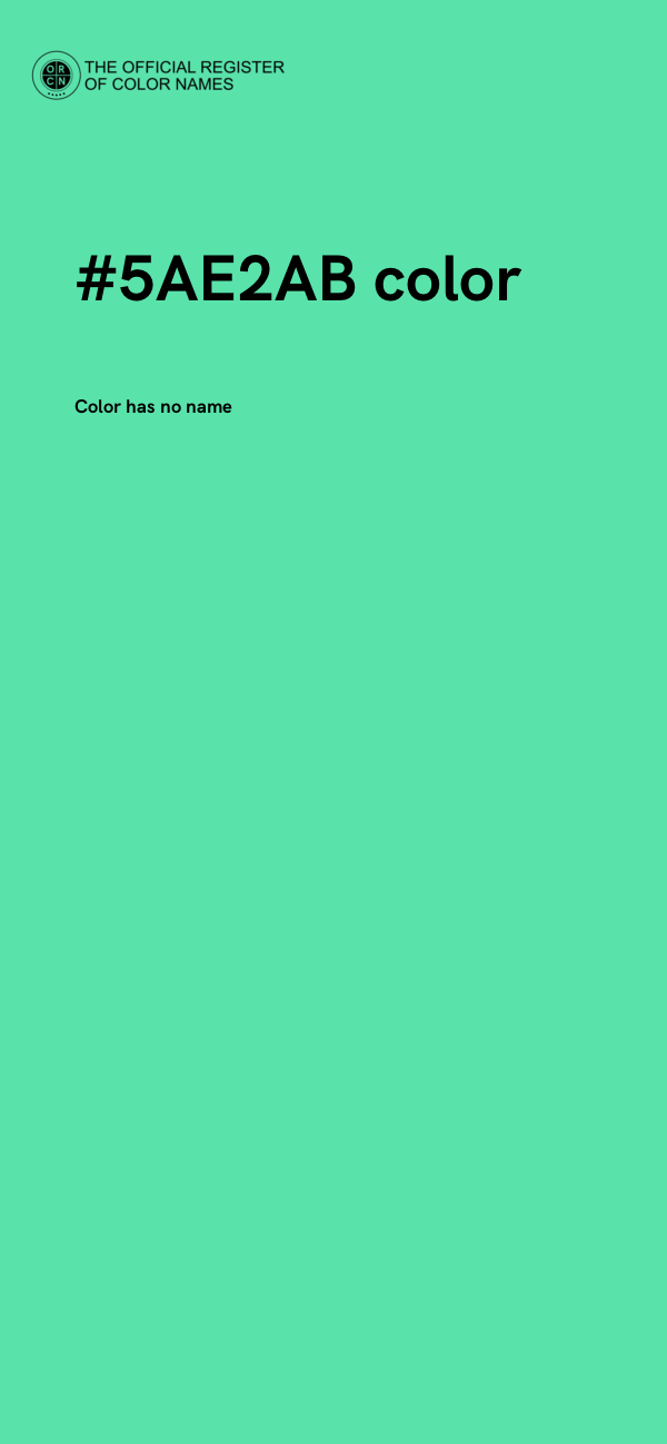 #5AE2AB color image