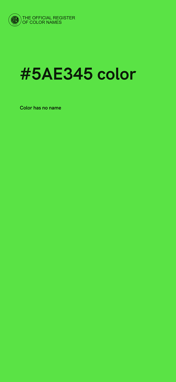 #5AE345 color image