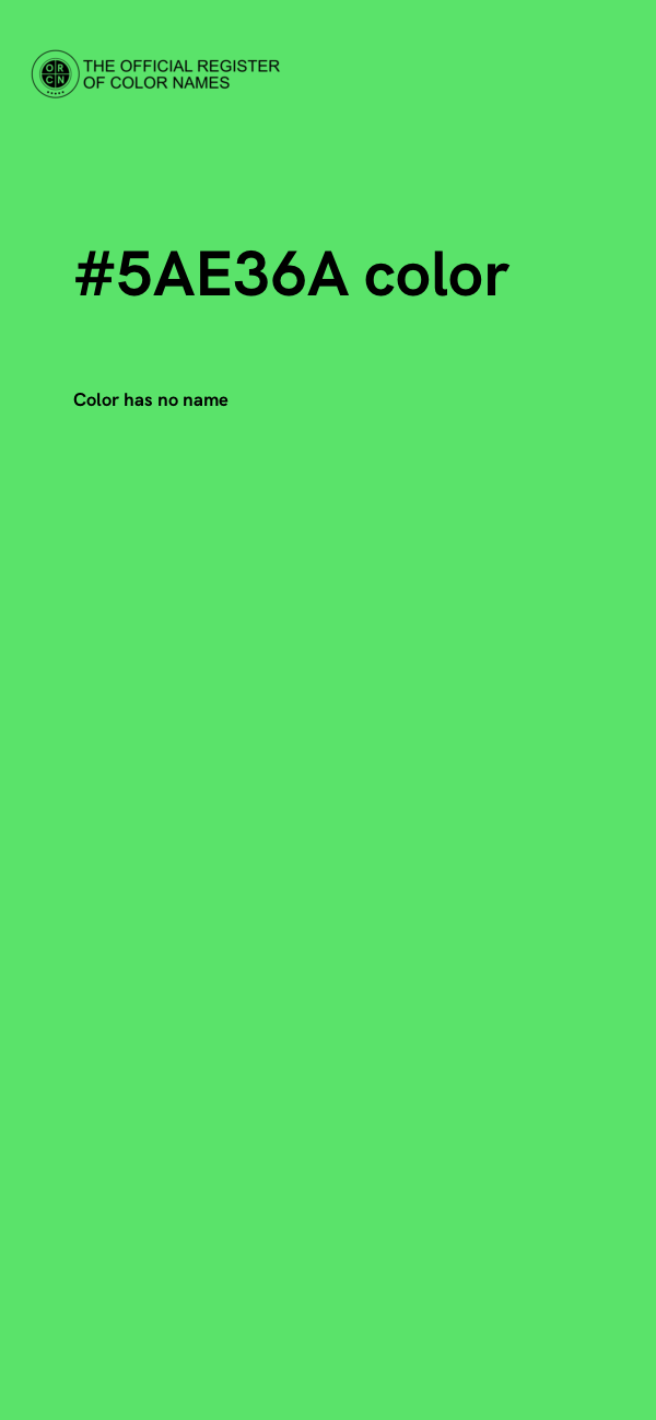 #5AE36A color image