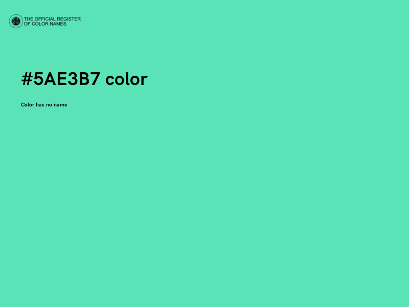 #5AE3B7 color image