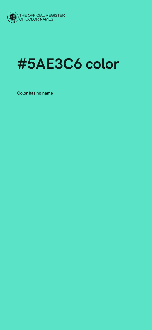 #5AE3C6 color image