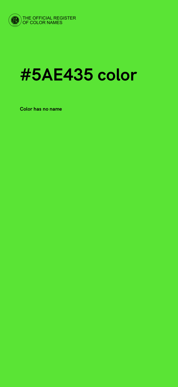 #5AE435 color image