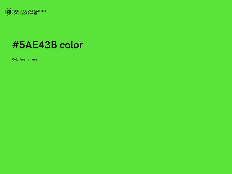 #5AE43B color image