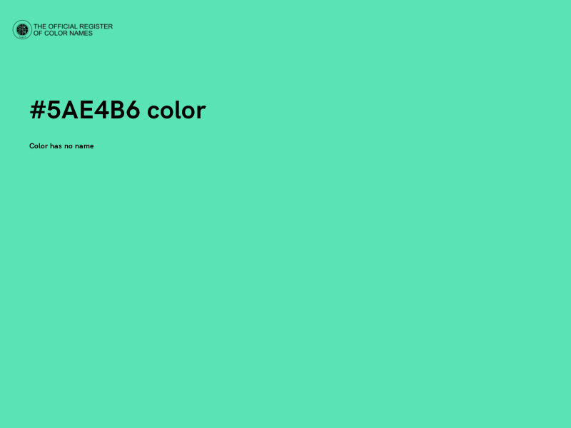 #5AE4B6 color image
