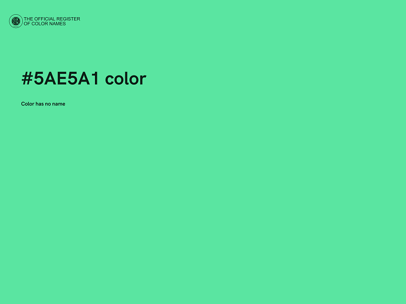 #5AE5A1 color image