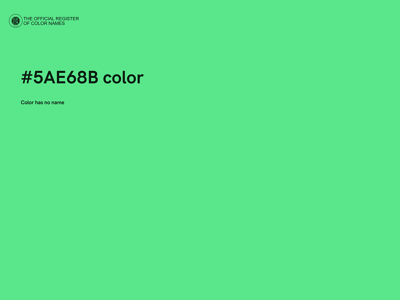 #5AE68B color image