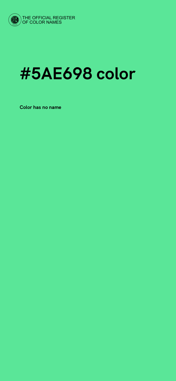 #5AE698 color image