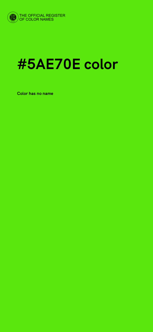 #5AE70E color image