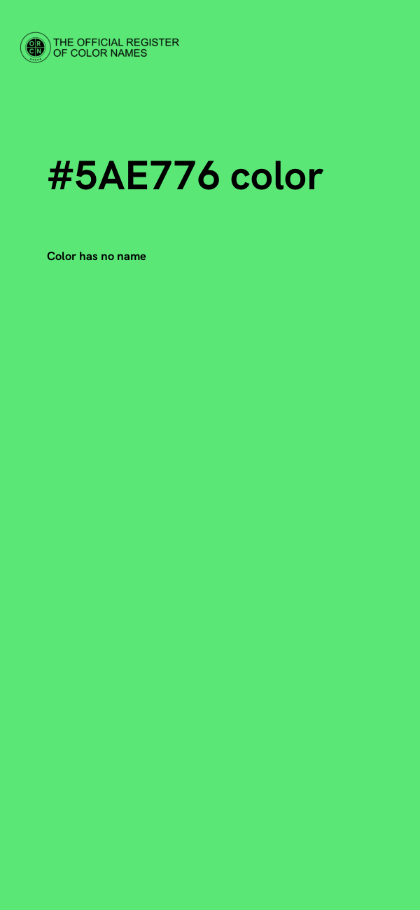 #5AE776 color image