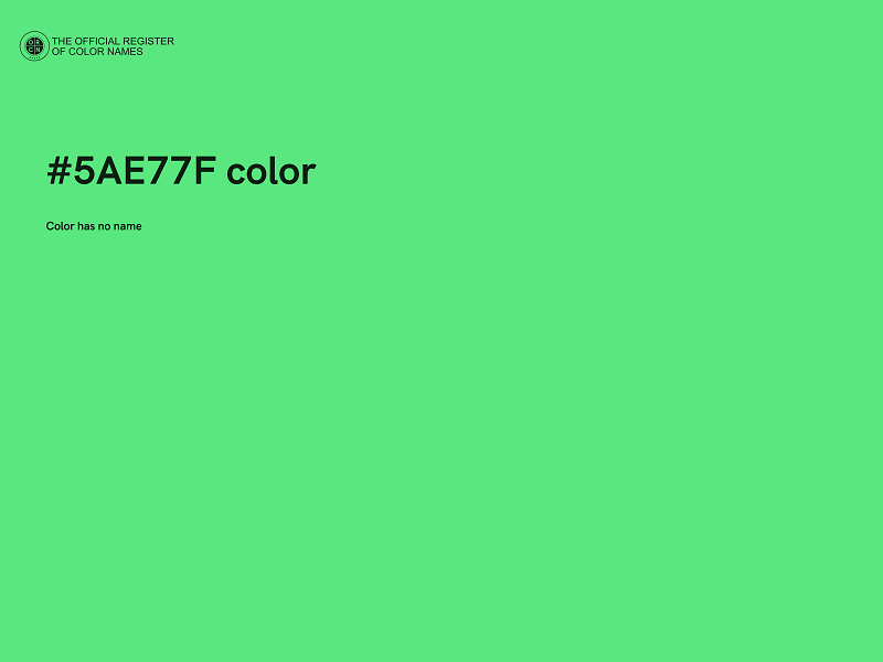 #5AE77F color image