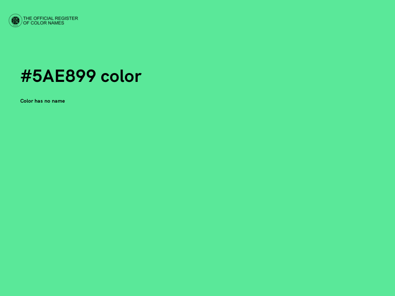 #5AE899 color image