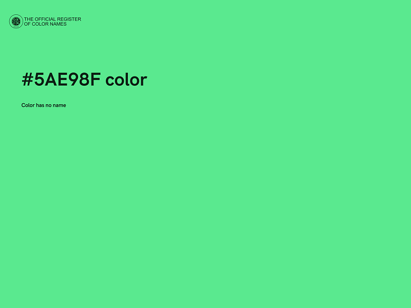 #5AE98F color image