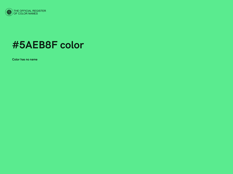 #5AEB8F color image